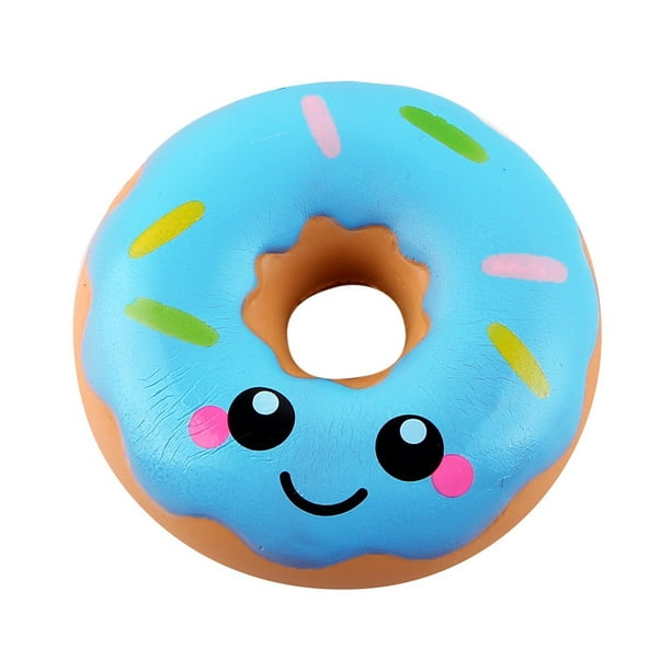 New Genuine Silly Squishies Donut Emoji Happy Girl